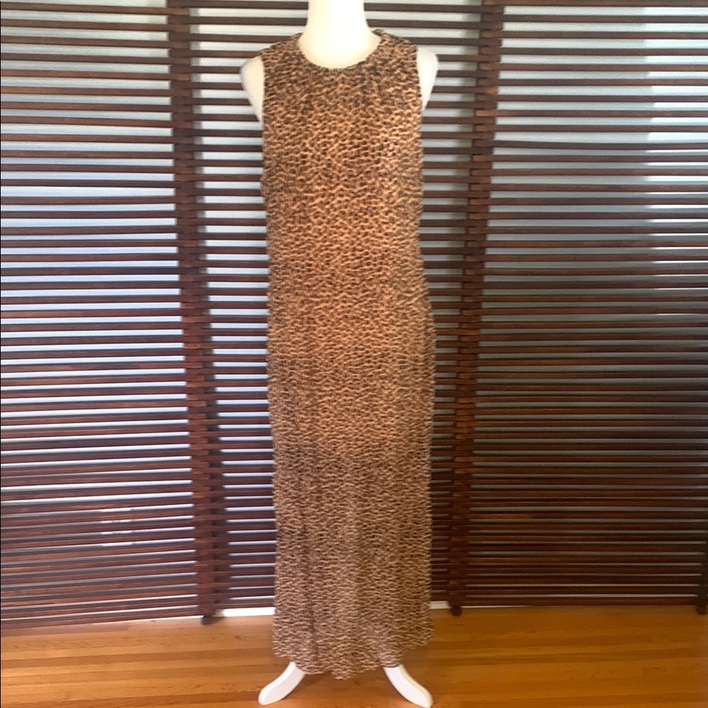 J. Crew Leopard Print Maxi Dress
